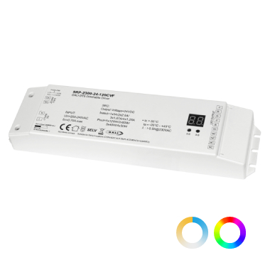 120W恒壓24V DT8 DALI-2  RGBW調光調色智能電源